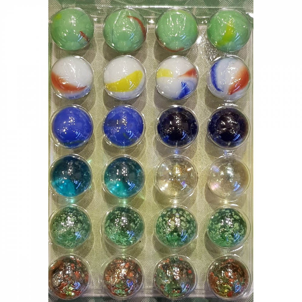 Set 48 de bile multicolore din sticla, 16 mm [3]