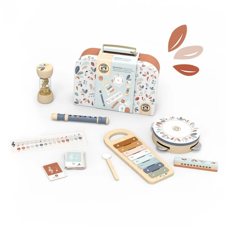 Set 5 instrumente muzicale in valiza, Speedy Monkey [1]