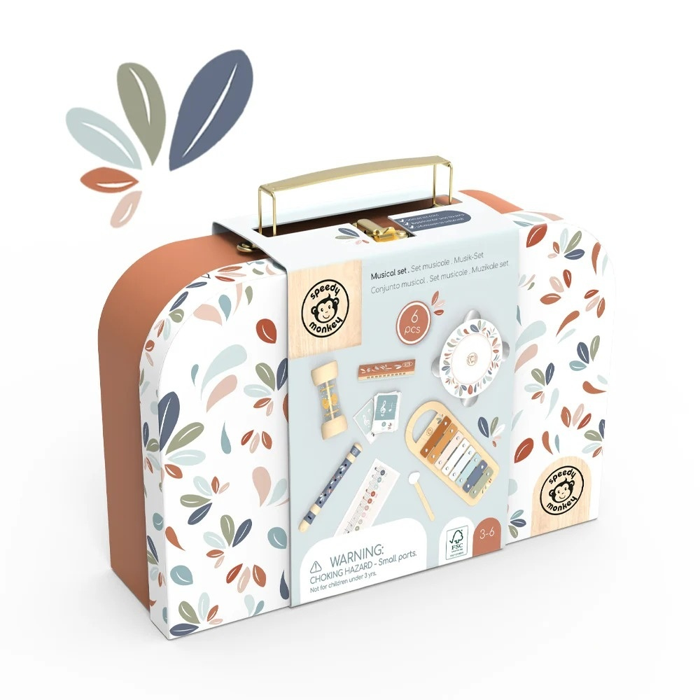 Set 5 instrumente muzicale in valiza, Speedy Monkey [3]
