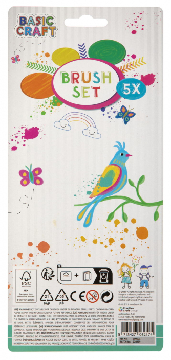 Grafix Set 5 pensule pentru pictura [2]
