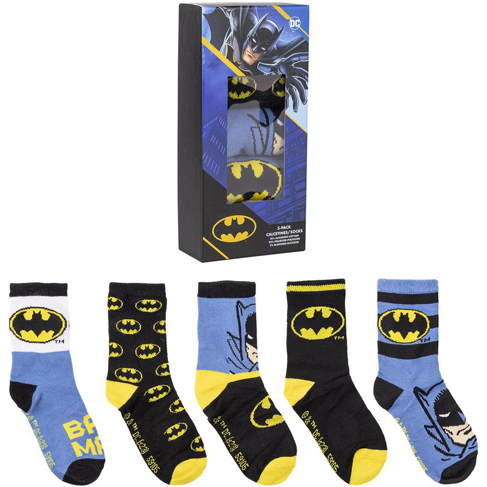 Cerda-Set 5 perechi sosete Batman, 31-34 [1]