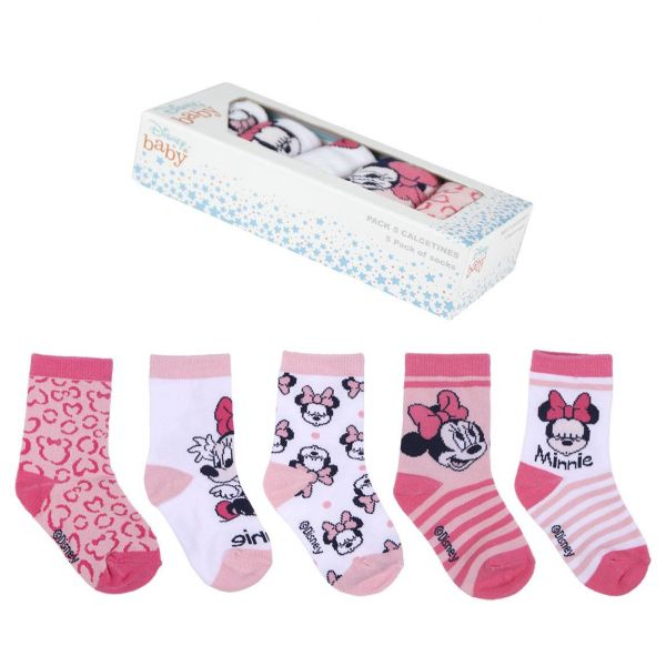 Set 5 perechi sosete Minnie Mouse, marimea 19/20 [1]