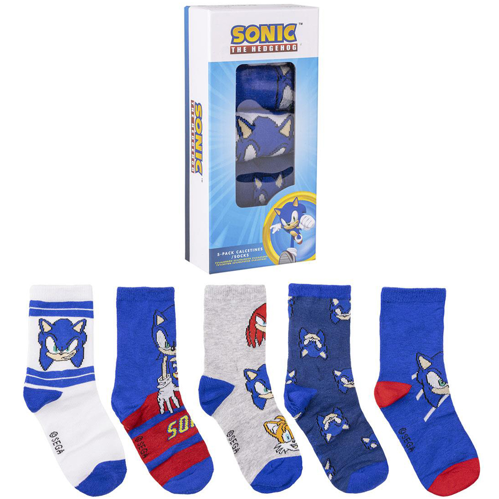 Cerda-Set 5 perechi sosete Sonic, 27-30 [1]