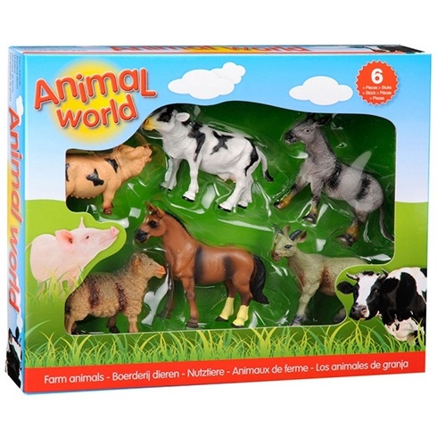 UP Int'l-Set 6 figurine din cauciuc - Animale domestice [4]