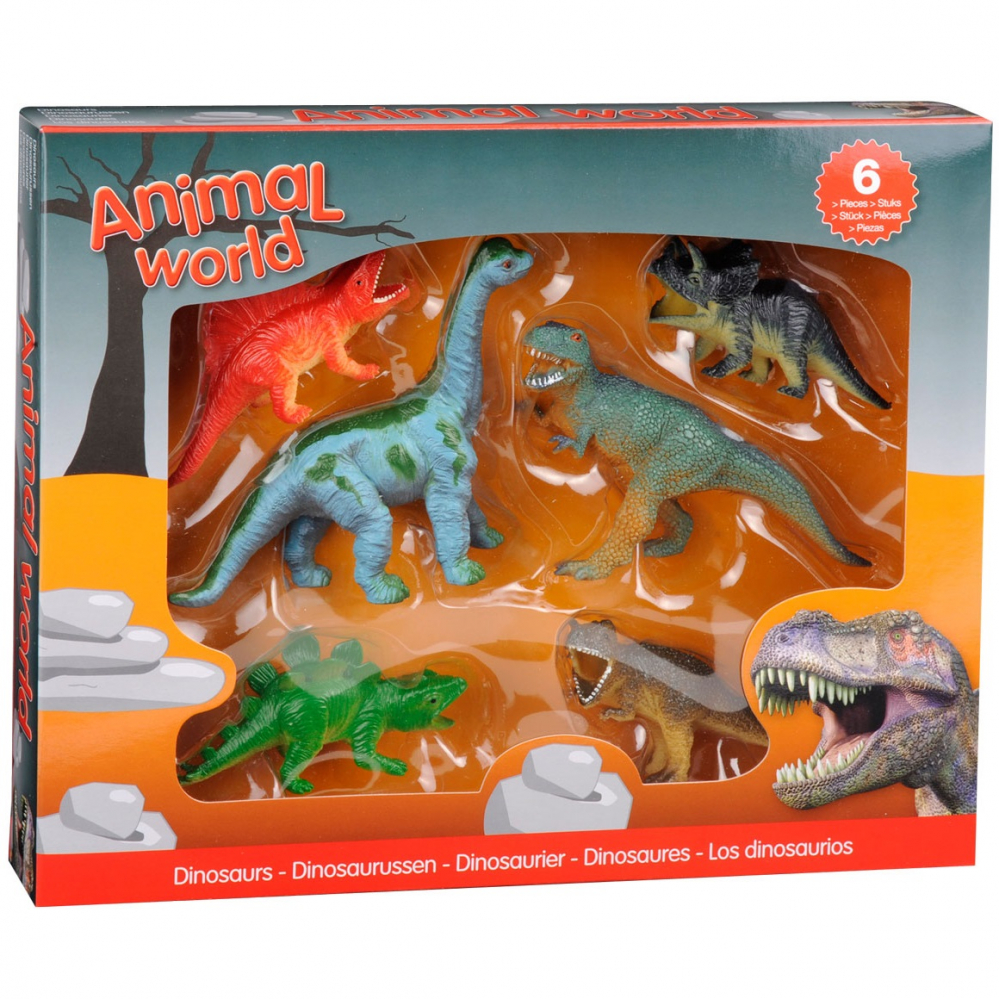 Set 6 figurine din cauciuc - Dinozauri [3]