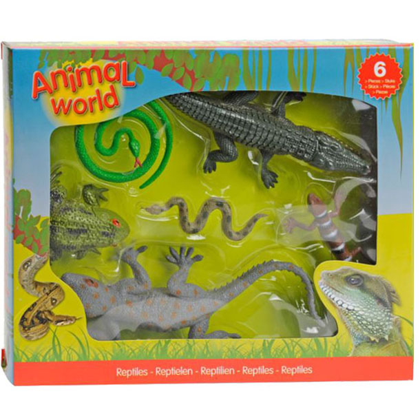 UP Int'l-Set 6 figurine din cauciuc - Reptile [1]