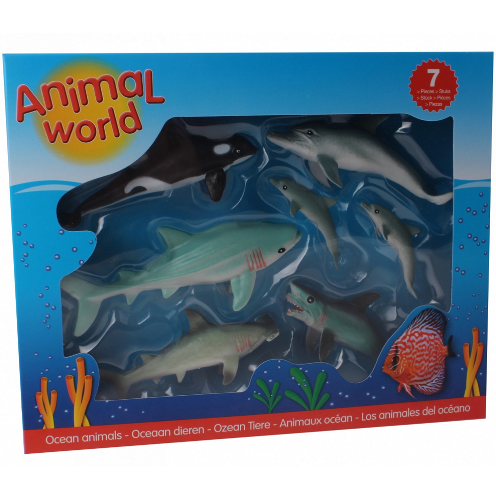 Set 7 figurine din cauciuc - Animale marine [4]