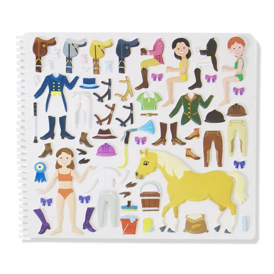 Melissa & Doug Set abtibilduri pufoase Clubul de calarie [4]
