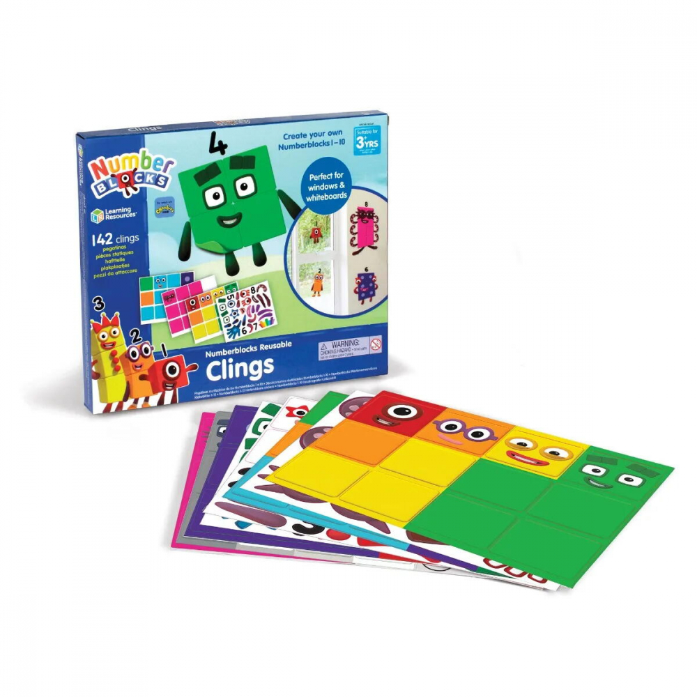 Hand2Mind-Set activitati cu abtibilduri reutilizabile - Numberblocks [2]