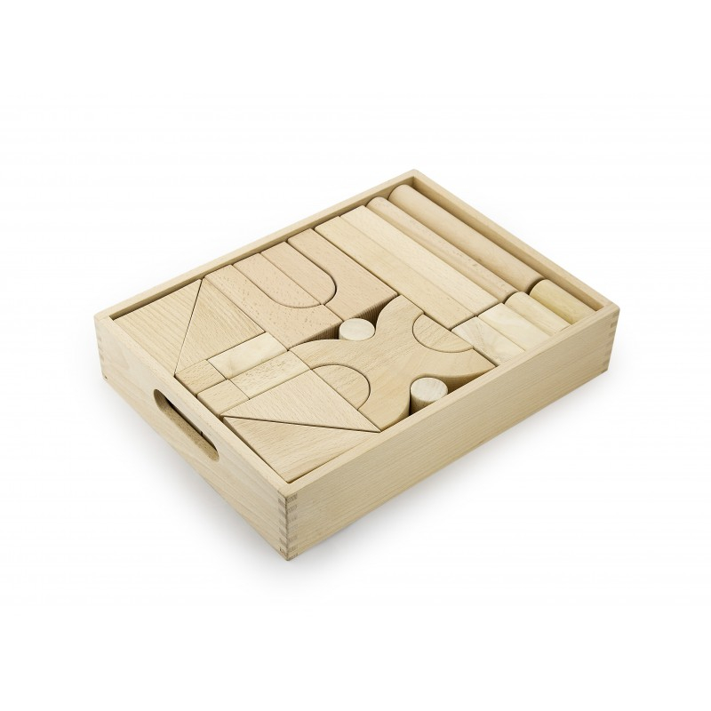 Viga-Set blocuri arhitecturalede construit, natur - 48 buc, Viga [3]