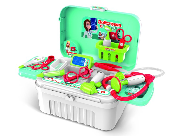 Set cabinet medical intr-o valiza Tata Bua RS Toys cu accesorii medicale, pentru copii [2]