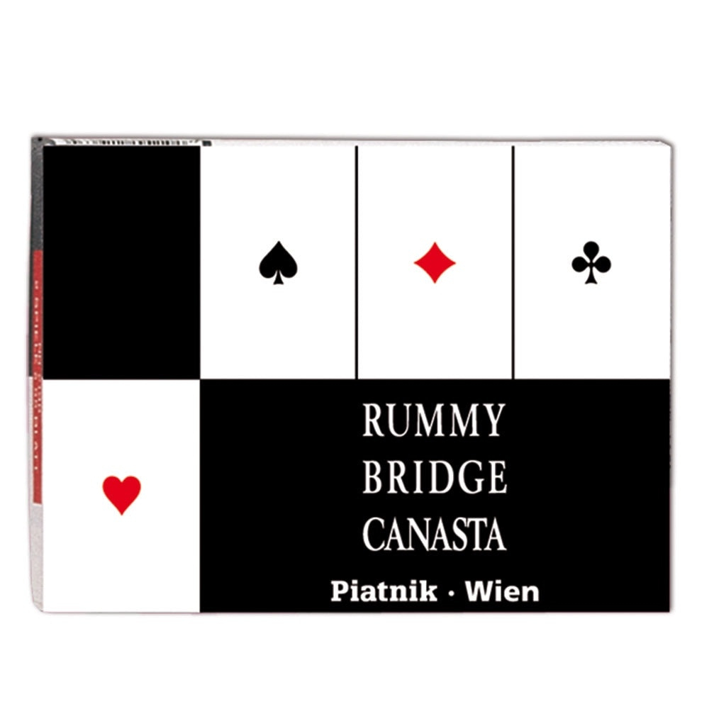 Set carti de joc Rummy, Bridge, Canasta, 2 pachete - Piatnik [1]