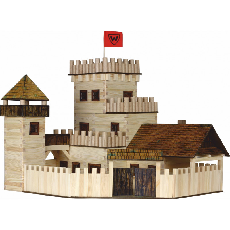 Set constructie arhitectura Castel, 607 piese din lemn, Walachia [1]