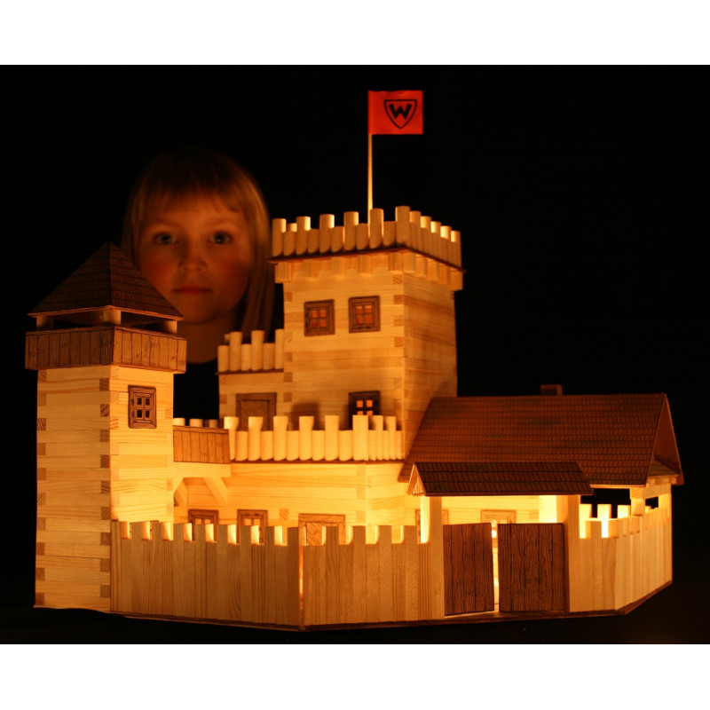 Set constructie arhitectura Castel, 607 piese din lemn, Walachia [4]