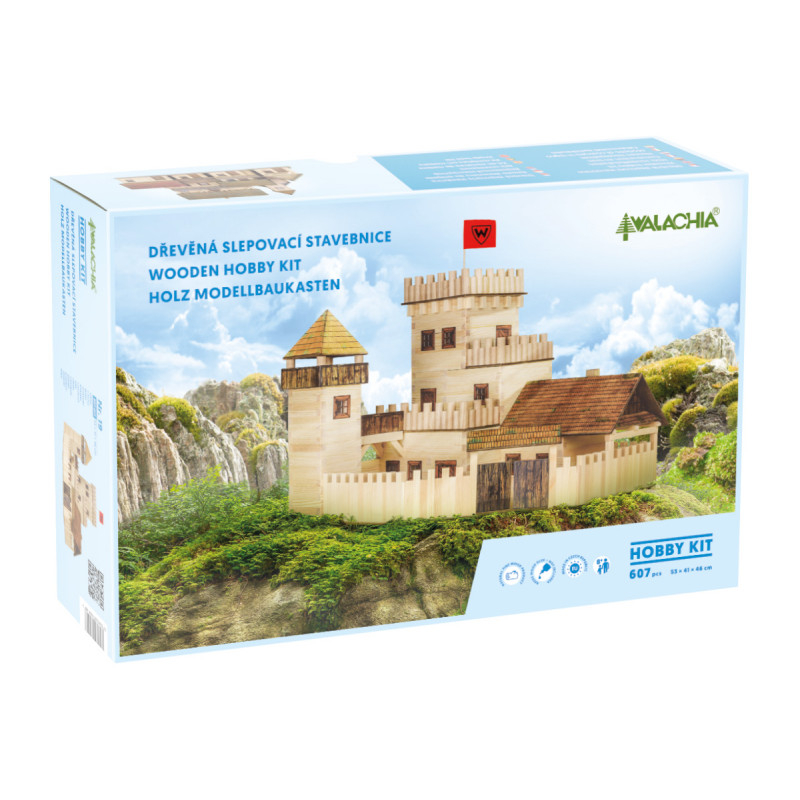Set constructie arhitectura Castel, 607 piese din lemn, Walachia [2]