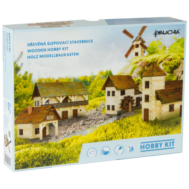 Set constructie arhitectura Fierarie cu grinzi, 39 piese din lemn, Walachia [2]