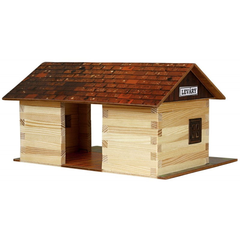 Walachia-Set constructie arhitectura Gara mica, 115 piese din lemn, Walachia [3]