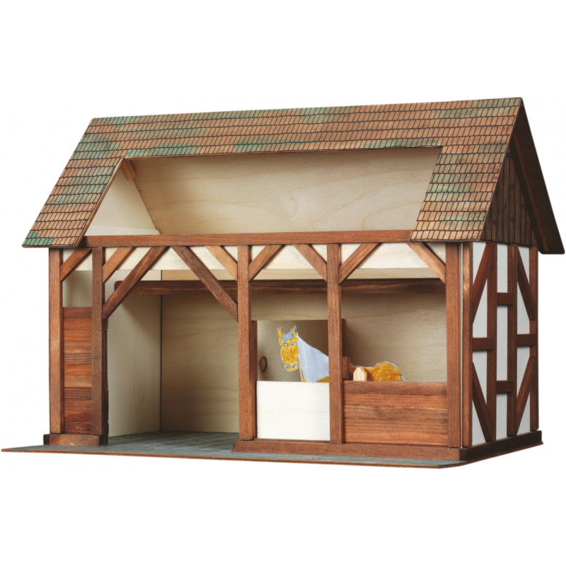 Set constructie arhitectura Grajdul animalelor, 154 piese din lemn, Walachia [4]