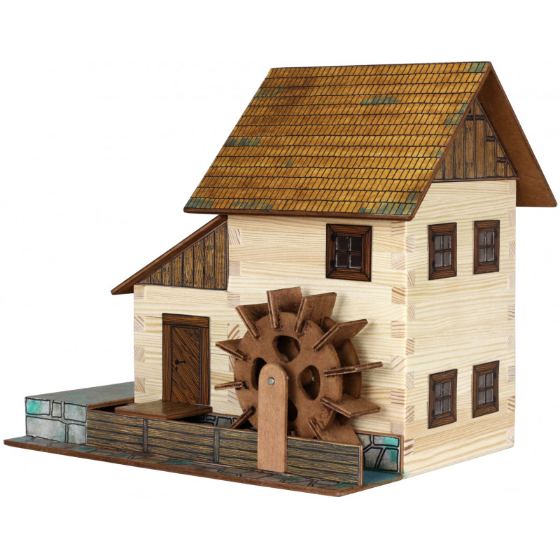 Walachia-Set constructie arhitectura Moara de apa, 196 piese din lemn, Walachia [4]