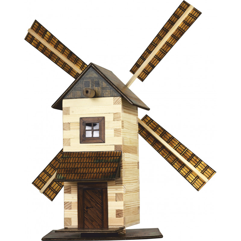 Walachia-Set constructie arhitectura Moara de vant, 137 piese din lemn, Walachia [1]