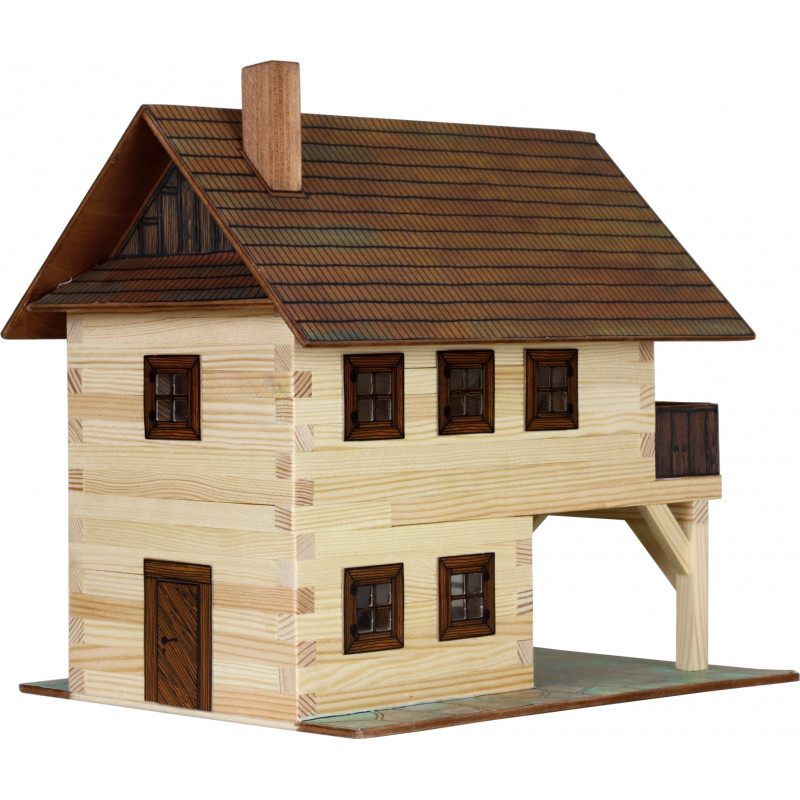 Walachia-Set constructie arhitectura Primarie medievala, 194 piese din lemn, Walachia [1]