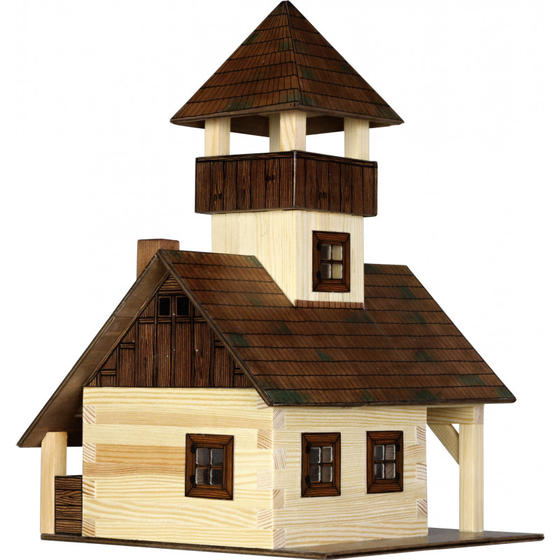 Set constructie arhitectura Refugiu montan, 135 piese din lemn, Walachia [3]