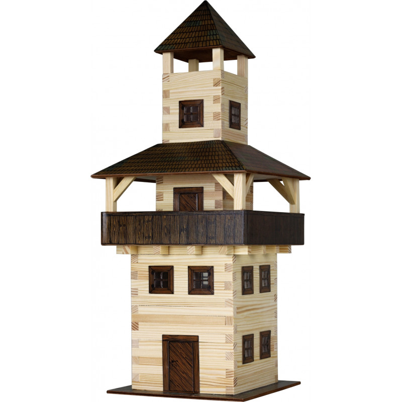 Set constructie arhitectura Turn, 276 piese din lemn, Walachia [4]