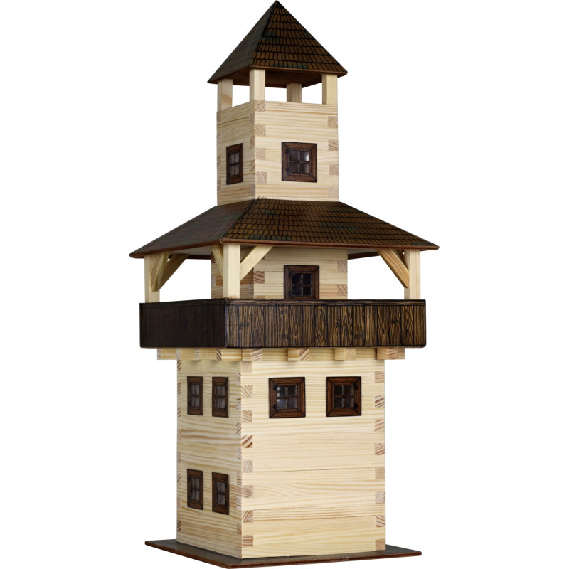 Set constructie arhitectura Turn, 276 piese din lemn, Walachia [3]