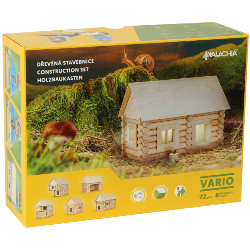 Walachia-Set constructie arhitectura Vario, 72 piese din lemn, Walachia [19]