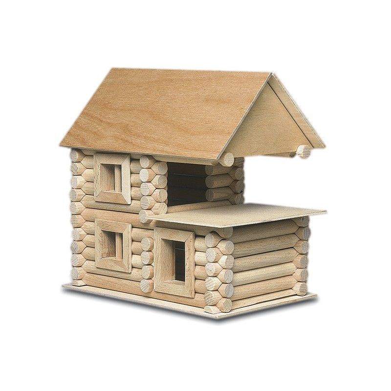 Set constructie arhitectura Vario Box, 450 piese din lemn (VARIO + XL + FORT), Walachia [7]