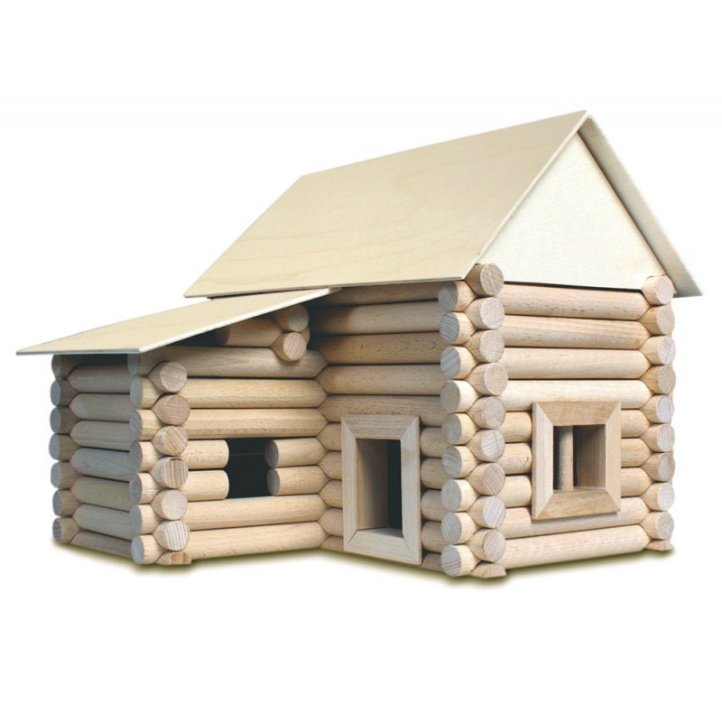 Set constructie arhitectura Vario Box, 450 piese din lemn (VARIO + XL + FORT), Walachia [9]