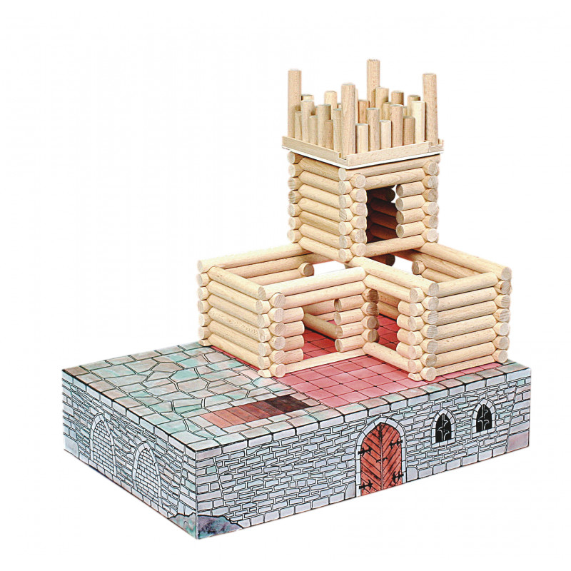Set constructie arhitectura Vario Fort, 194 piese din lemn, Walachia [4]