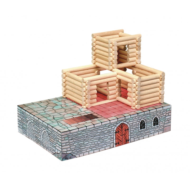 Set constructie arhitectura Vario Fort, 194 piese din lemn, Walachia [5]