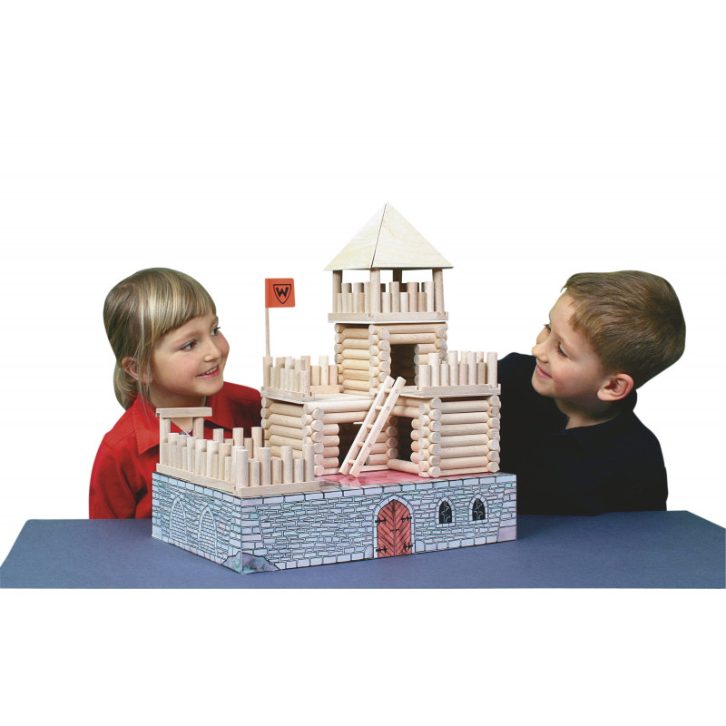 Set constructie arhitectura Vario Fort, 194 piese din lemn, Walachia [9]