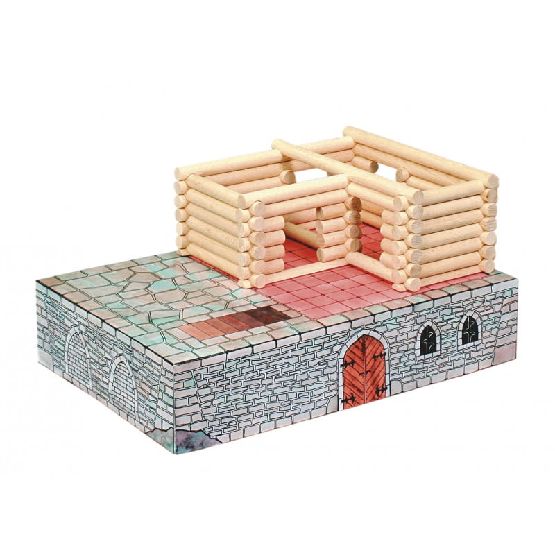 Set constructie arhitectura Vario Fort, 194 piese din lemn, Walachia [7]