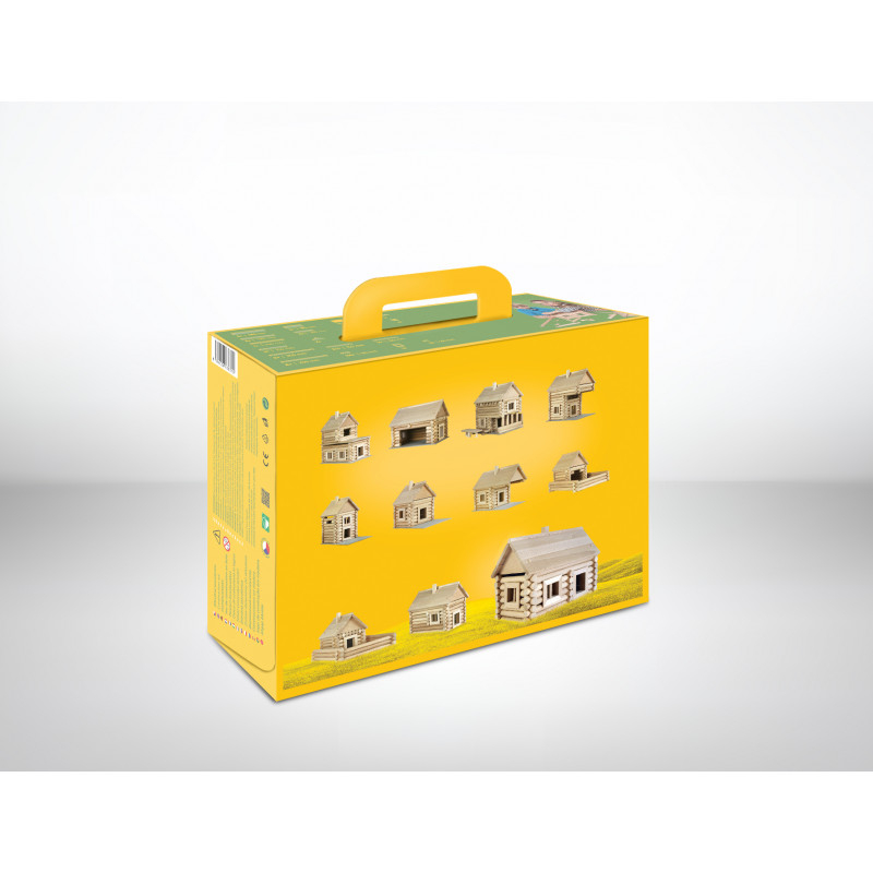 Set constructie arhitectura Vario Massive Mini, 91 piese mari din lemn, Walachia [3]