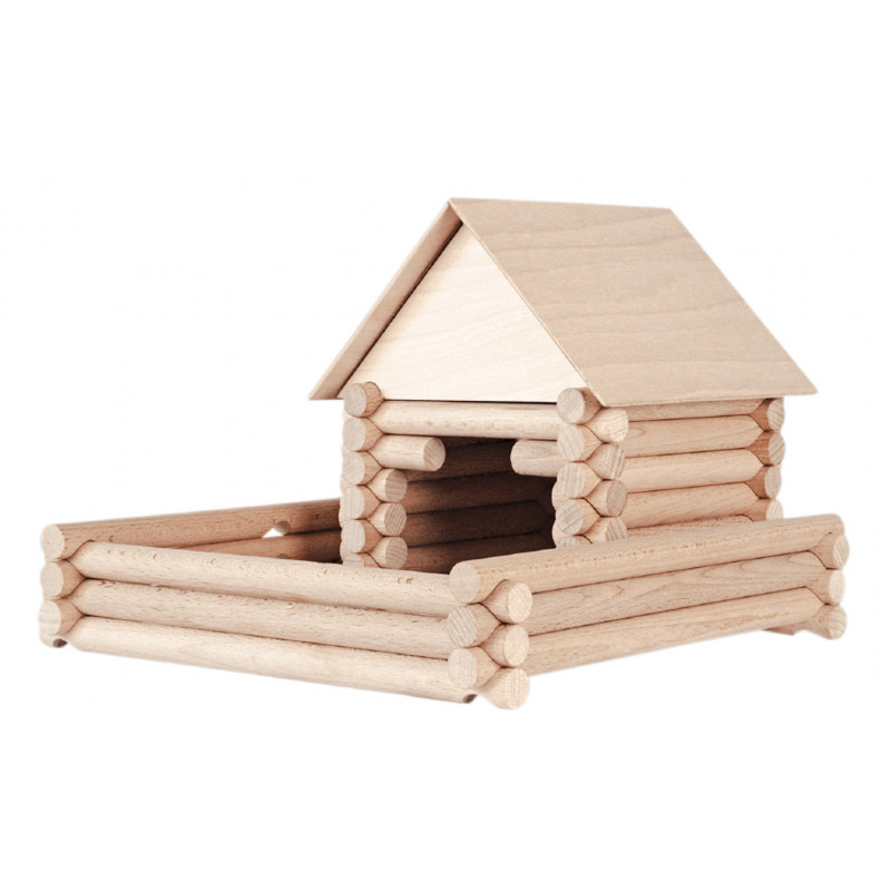 Walachia-Set constructie arhitectura Vario XL, 184 piese din lemn, Walachia [19]