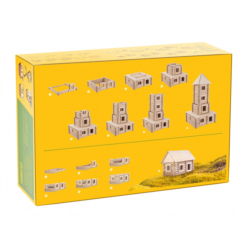 Walachia-Set constructie arhitectura Vario XL, 184 piese din lemn, Walachia [2]