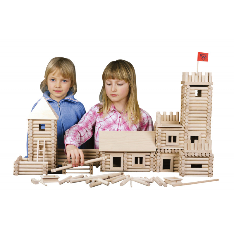 Walachia-Set constructie arhitectura Vario XL, 184 piese din lemn, Walachia [5]