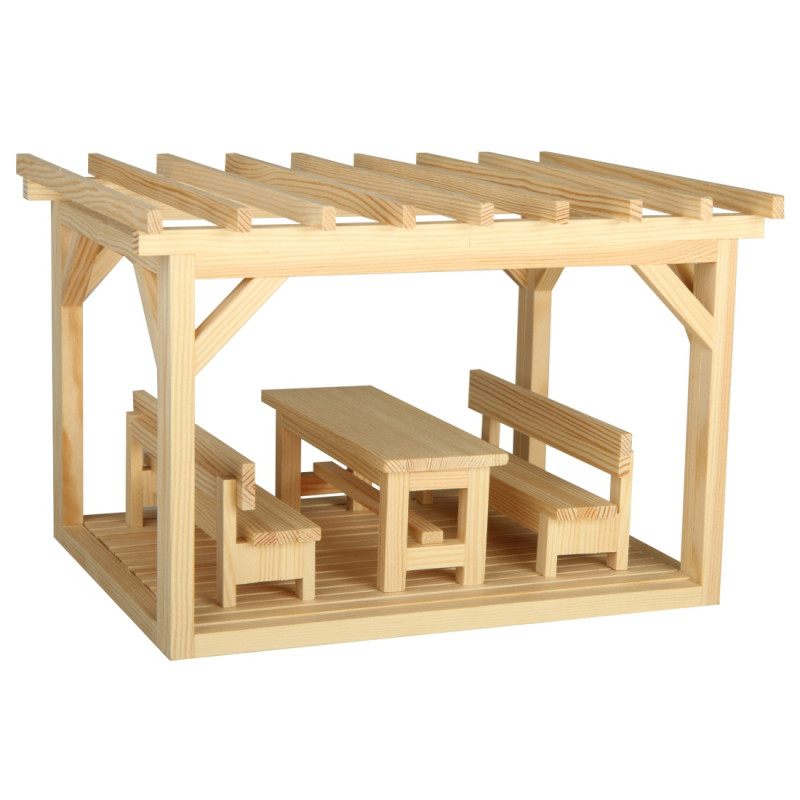 Set construit Pergola, 110 piese din lemn, Walachia [4]