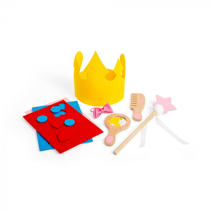 BIGJIGS Toys-Set costum si accesorii de printesa pentru copii [8]