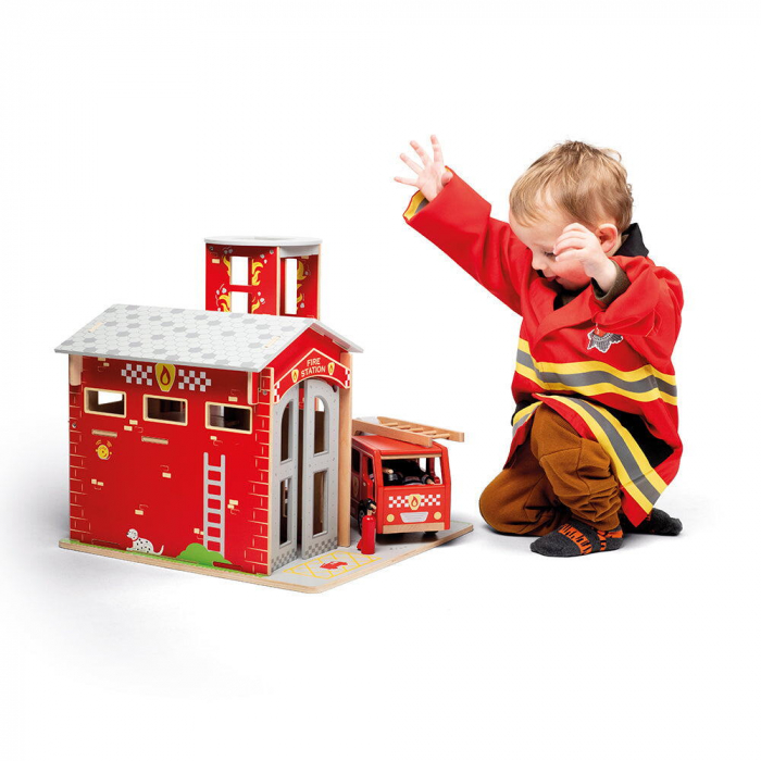 BIGJIGS Toys-Set costum si accesorii pompier pentru copii [4]