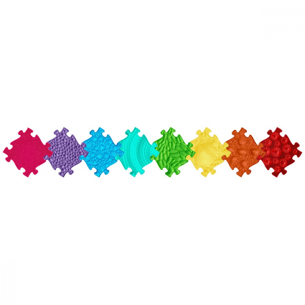 Set Covorase ortopedice senzoriale tip puzzle Curcubeu [2]