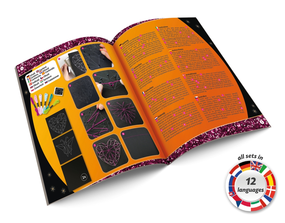 Lena-Set creatie cu snururi Lena, fluture si inima, 8 ani+ [3]