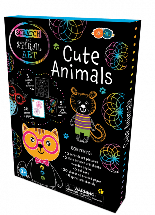 Buddy&Barney Set Creatie Scratch & Spiral - Animale Dragute [2]