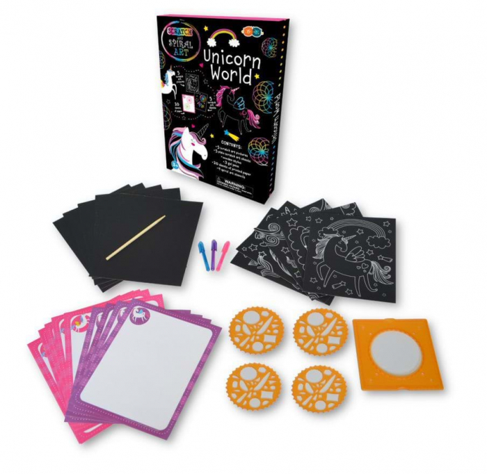 Buddy&Barney Set Creatie Scratch & Spiral - Lumea Unicornilor [2]
