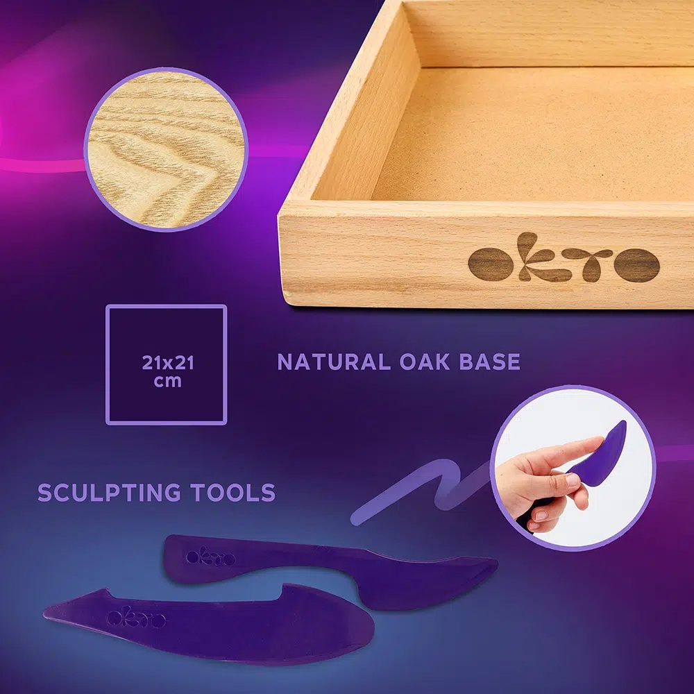 Okto-Set creatie Wood & Craft - Little Worlds, 21*21cm - Mommy Troll [4]