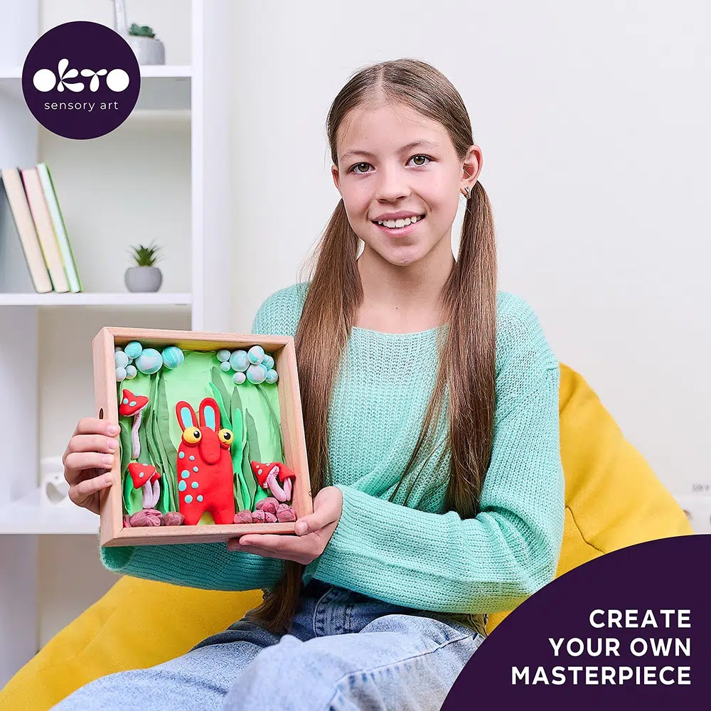 Okto-Set creatie Wood & Craft - Little Worlds, 21*21cm - Mommy Troll [6]