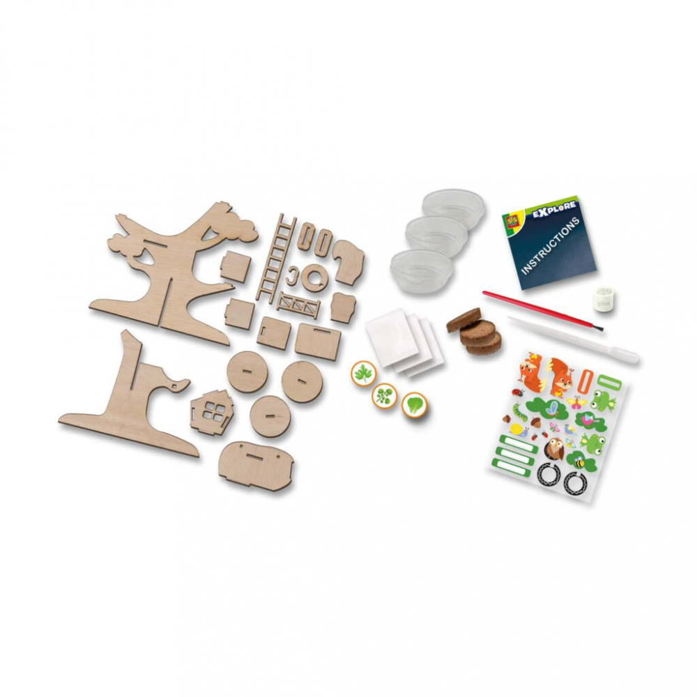 SES Creative-Set Creativ Casuta Cu Gradina Din Copac [5]