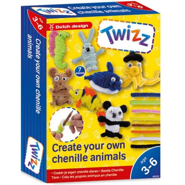 Set creativ cu snururi plusate, 7 modele - animale [1]